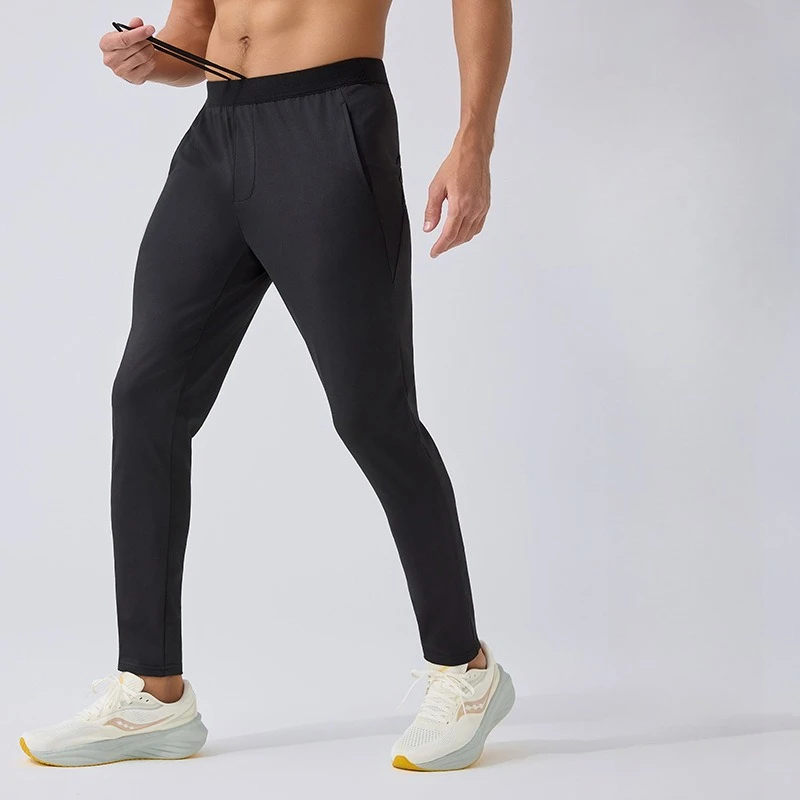 

Men Spring Fall Knitted Athletic Pants Quick Dry Casual Outdoor Jogging Gym Basketball Training Long Trousers