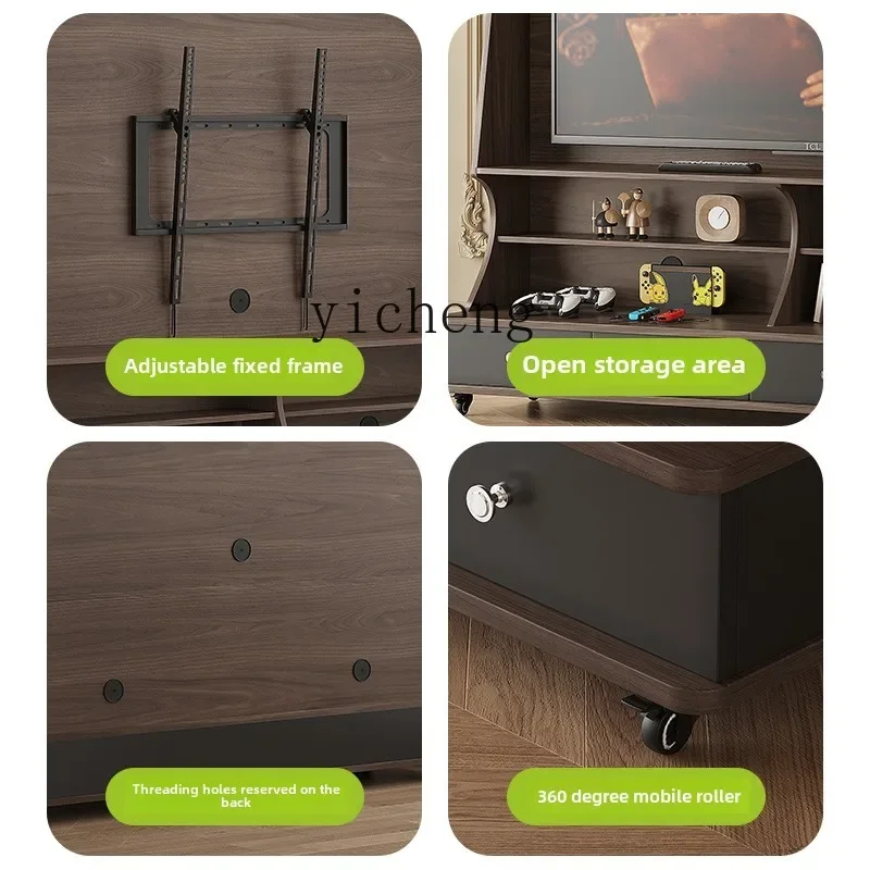 

zz small apartment removable TV cabinet living room new bedroom floor storage locker integrated