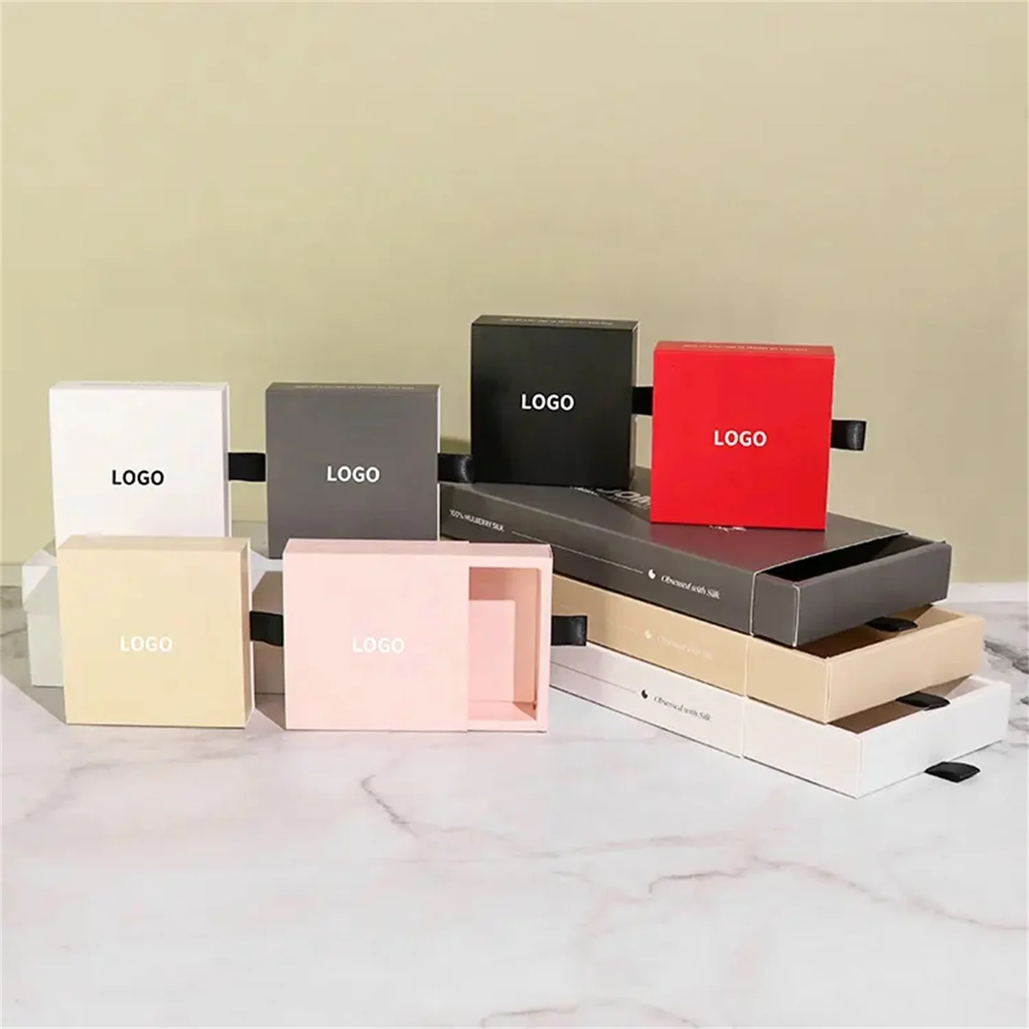 

20 pcs Wholesale Custom Luxury Rigid Box Cardboard Drawer Box Book Shape Gift Jewellery Perfume Candle Watch Ring Jewelry Box