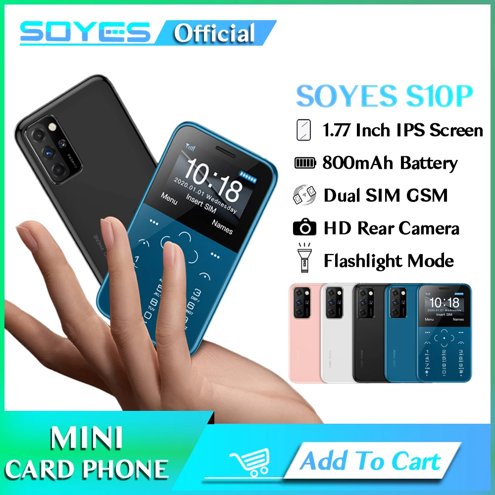 soyes original mini card phone s10p 2g gsm 800mah 177 mtk6261m ultra fino moda criancas 01