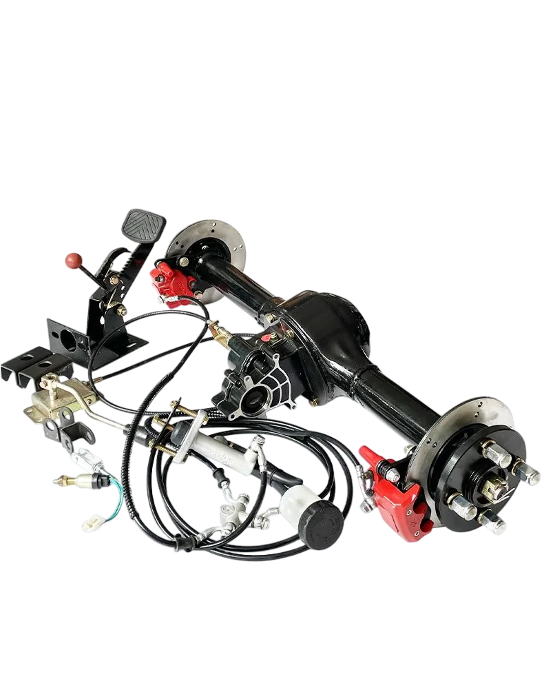 Electric tricycle rear axle kit brushless 2000W motor disc brake hand brake foot brake rear axle modification accessories