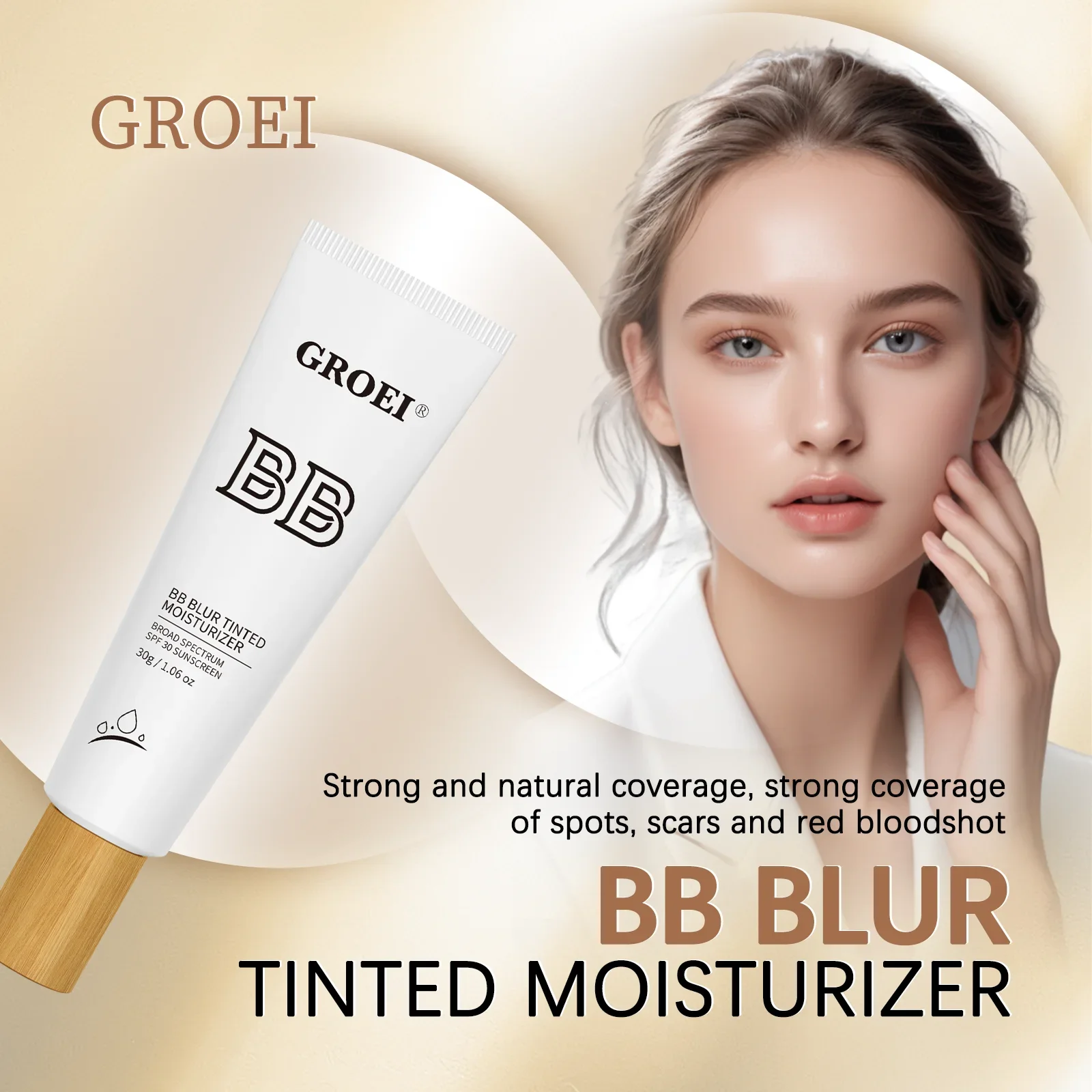 BB Cream Puff Moisturizing Make Up Foundation Natural Concealer Whitening Oil-control Waterproof Makeup Cosmetics ﻿