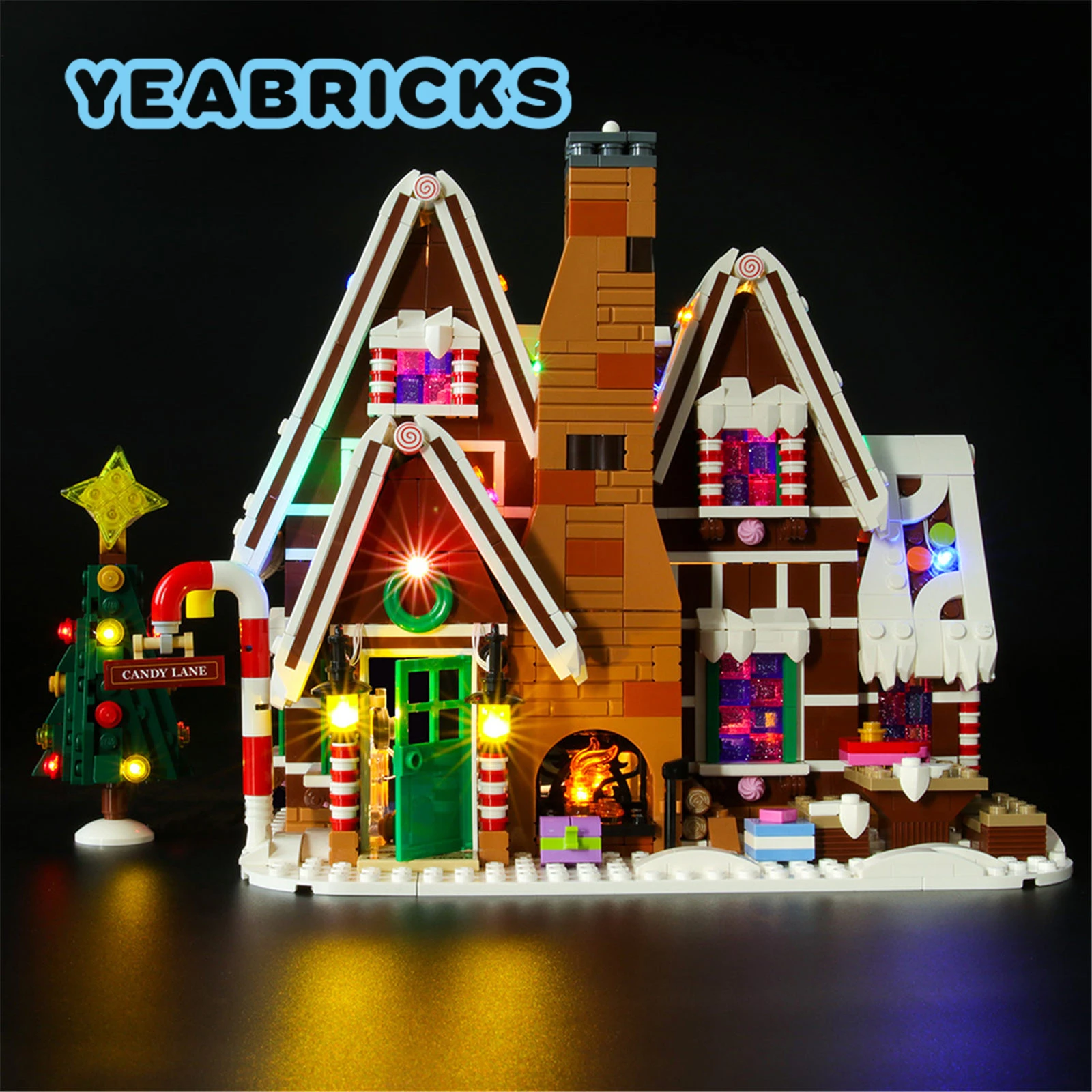 YEABRICKS LED Light Kit for 10267 Gingerbread House Building Blocks Set (NOT Include The Model) Toys for Children Christmas Gift