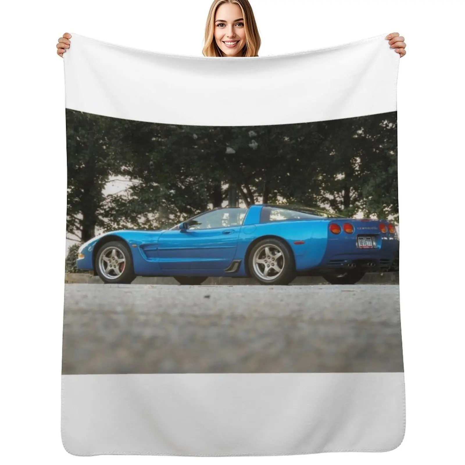 

C5 Vette Throw Blanket Spring Fall Cozy Throw Blanket for Couch