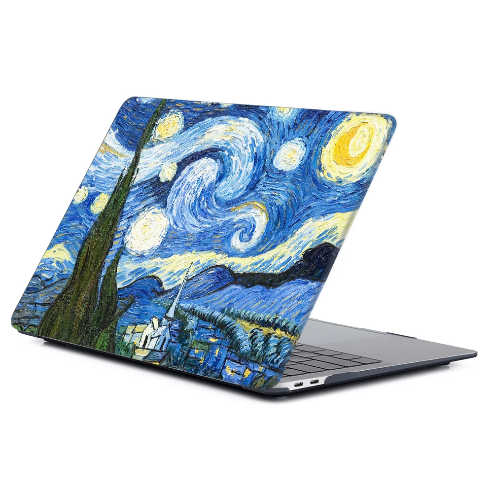 Laptop Case for MacBook Air 13 M4 2025 Case M2 M3 Air 13.6 15 Hard Shell for MacBook Pro 13 14 16 M1 M2 M3 Oil paint print shell