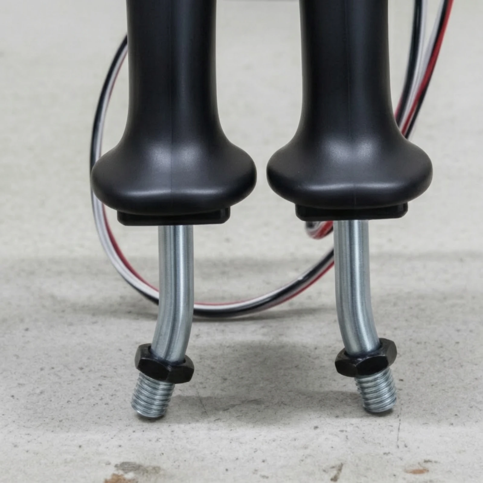 Excavator Grabber Control Handle Pair Black Excavator Control Handles with M14 Mounting End Long-Lasting Intuitive