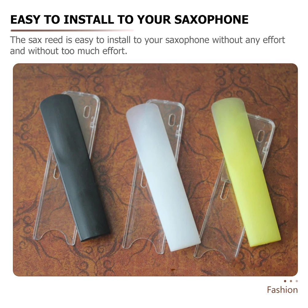 

3 Pcs Instrument Flute Whistle Mouthpiece Resin Replacement Sax Reeds Saxophone Part