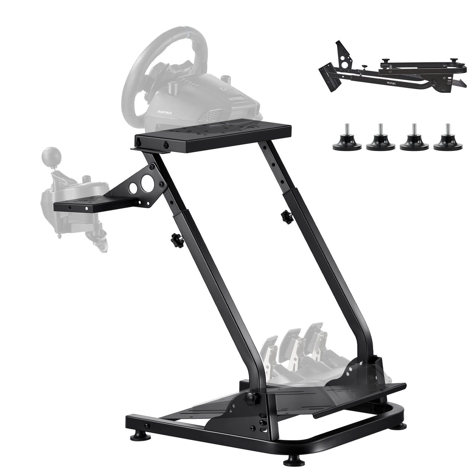 VEVOR Racing Wheel Stand Adjustable Stand for Logitech G29 G27 G920 G923 Thrustmaster T300RS T300GT TS-PC TSXW Gaming Cockpit