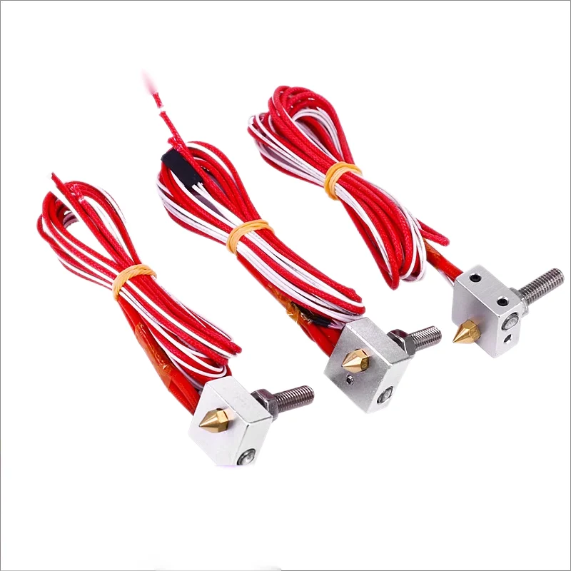 3D Printer Parts: Makerbot MK8 Extruder for 1.75mm Filament, 0.4mm Nozzle, MK8 Heating Block