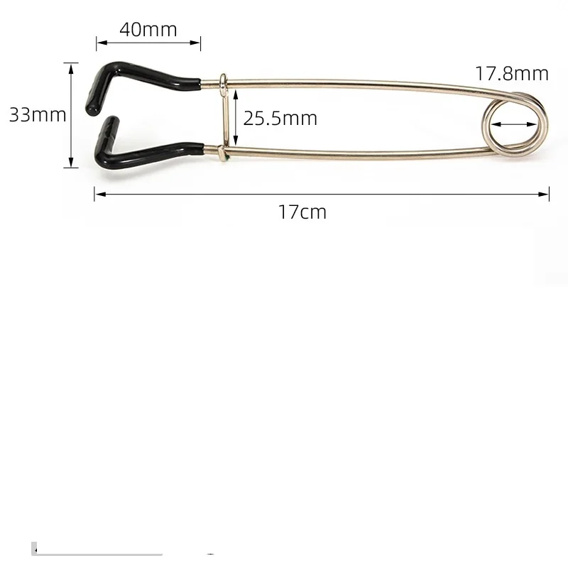 Fish Mouth Opener Jaw Spreader Stainless Steel Fish Brace Mouth Gag Hook Remove For Toothy Fish Pike Fishing Accessory