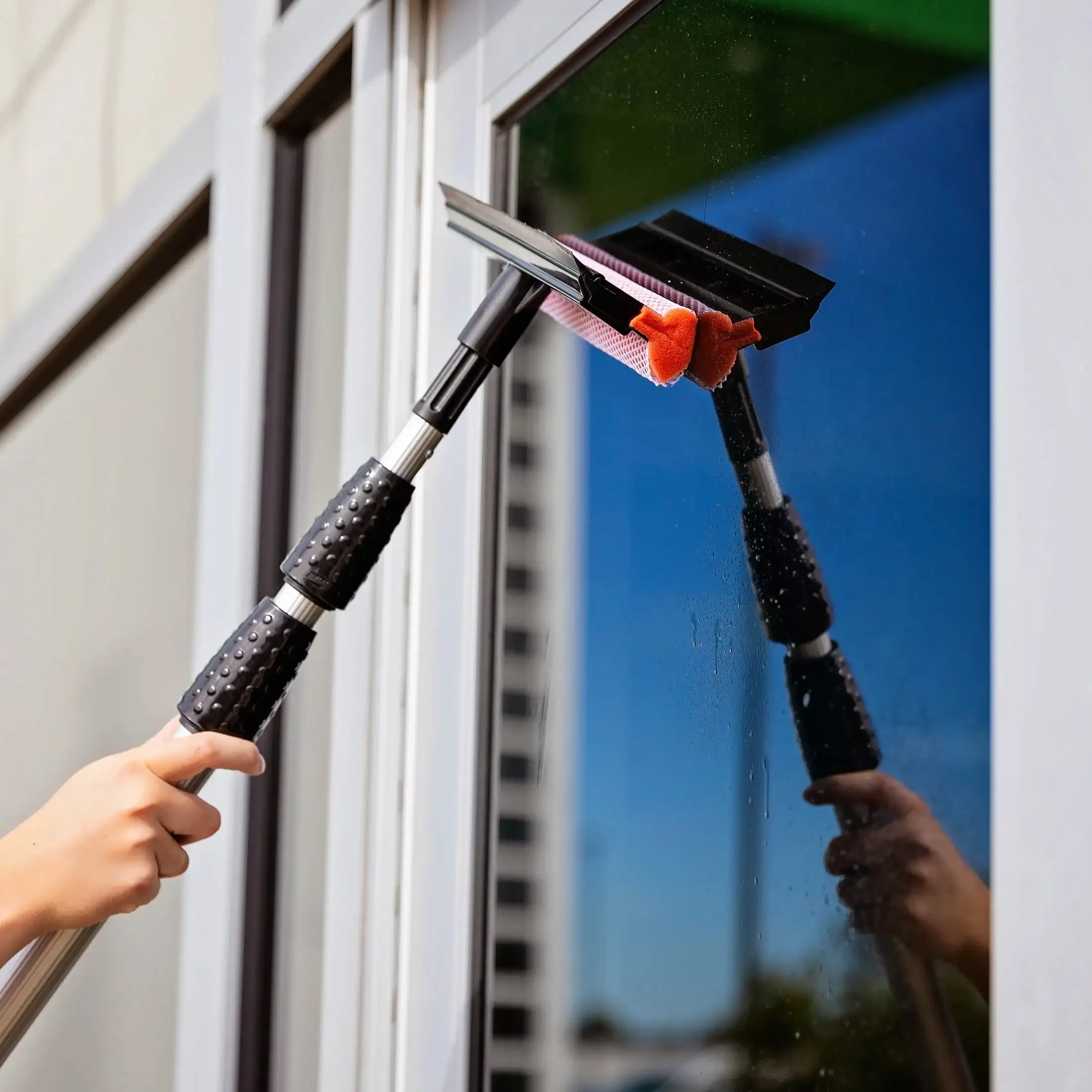 شفرة تنظيف النوافذ القابلة للسحب لإزالة الأوساخ والغبار والفيلم القوي