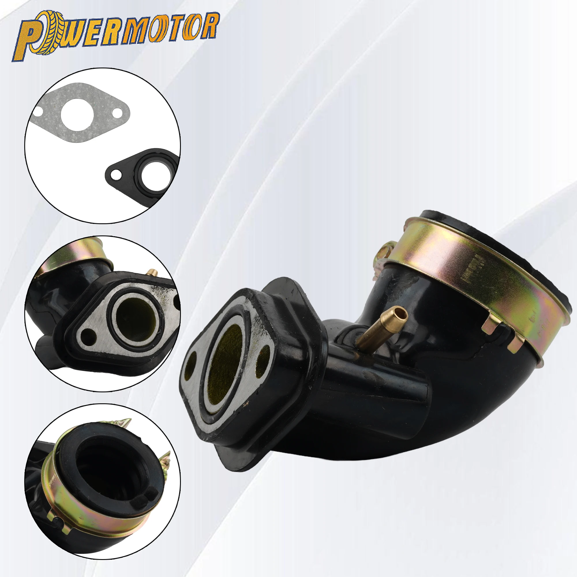 

For GY6 50cc 80cc 100cc Motorcycle Carburetor Intake Manifold Air Inlet Interface Adapter Scooter Moped ATV Quad DirtBike Parts