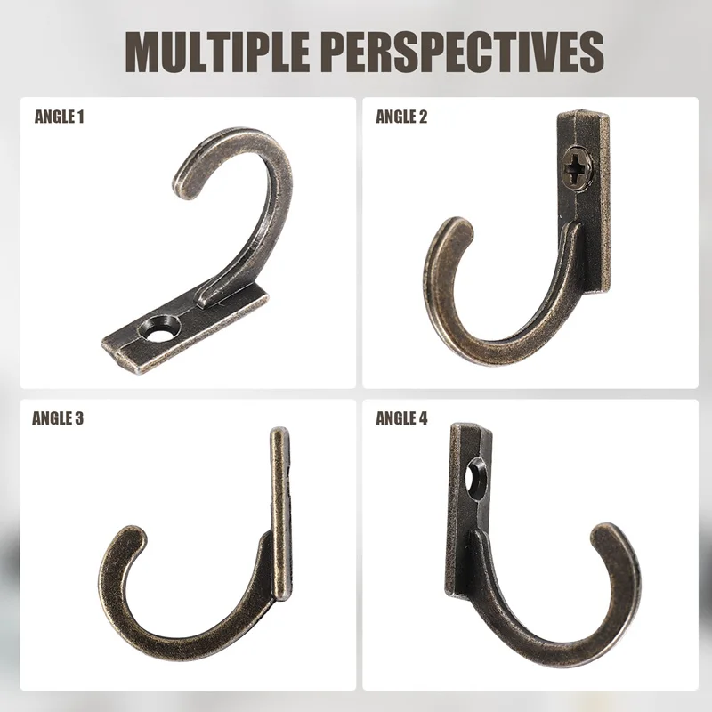 ABWR-58 buah kait tempel dinding, kait mantel kecil, gantungan tunggal untuk cangkir kopi gantung, handuk dapur