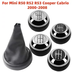 For BMW Mini Cooper R50 R52 R53 2002 2003 2004 2005 2006 2007 2008 Gear Shift Knob Parking Handbrake Gaiter Boot Collar Case