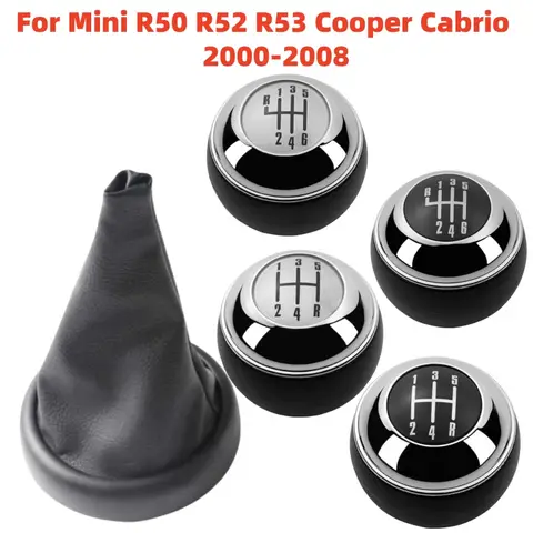 BMW 미니 쿠퍼 R50 R52 R53 2002 2003 2004 2005 2006 2007 2008 기어 시프트 노브 주차 핸드 브레이크 게이 터 부츠 칼라 케이스