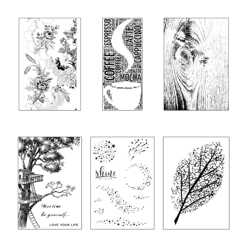 Tree Flower Silicone Clear Seal Stamp DIY Scrapbooking Embossing Photo Album Decorative Paper Card Craft Drop shipping