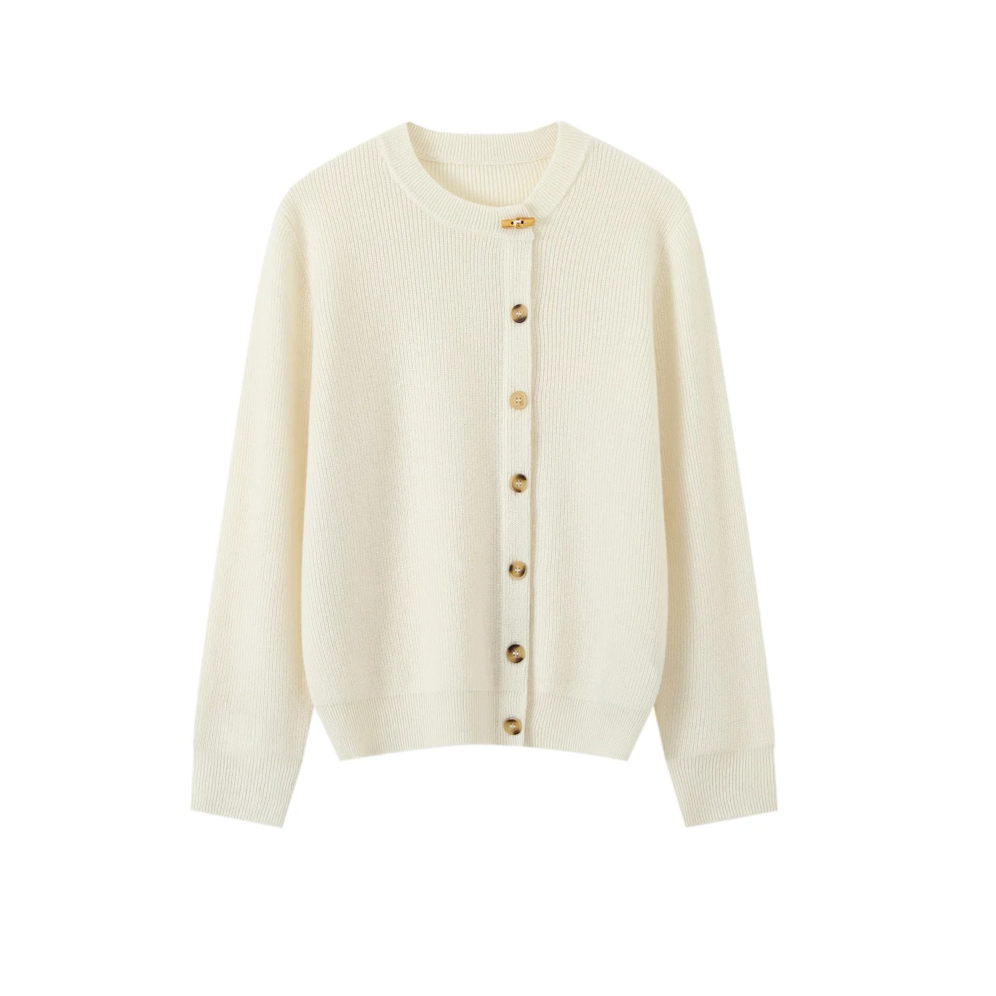 

Повседневный весенне-осенний свитер, женская одежда, кардиган из 100% кашемира, корейский вязаный кардиган с длинными рукавами и деревянными пуговицами, наклонный кардиган, топы