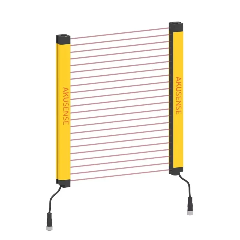 Economical 40mm Beam Pitch Light Screen Sensor Fast Response Safety Light Curtain for Air Curtain Guidance Banner Sensor for