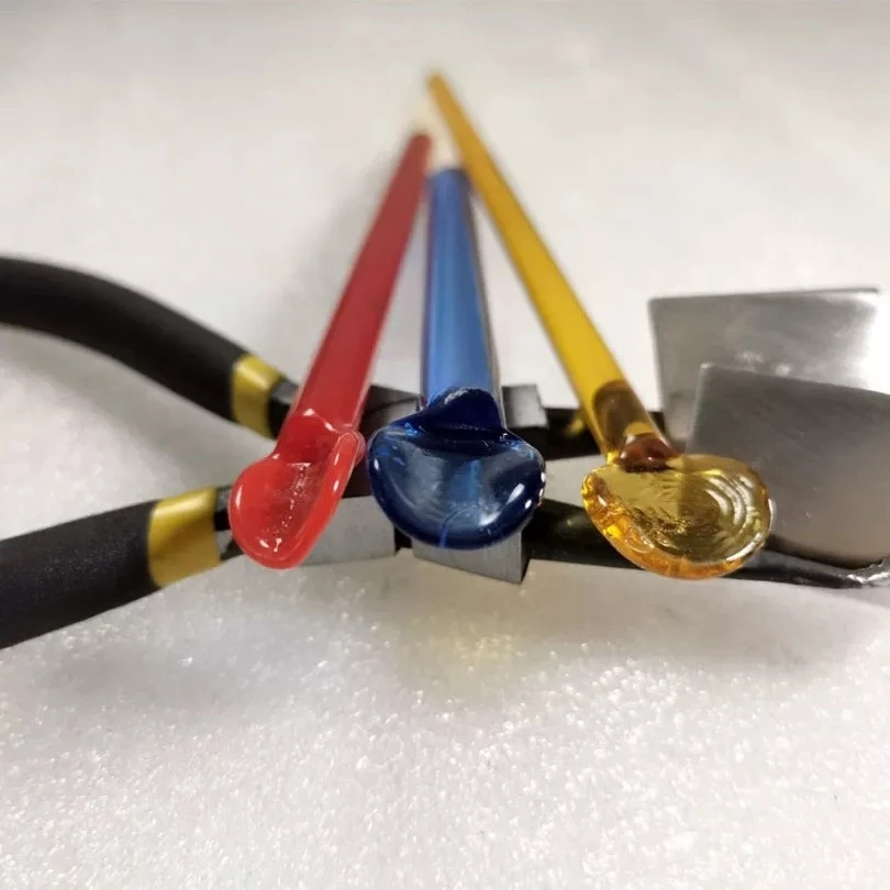 New Right-angle V-shaped Curved Petal Pliers, Flower Lamp Burner Glass Pattern Tool