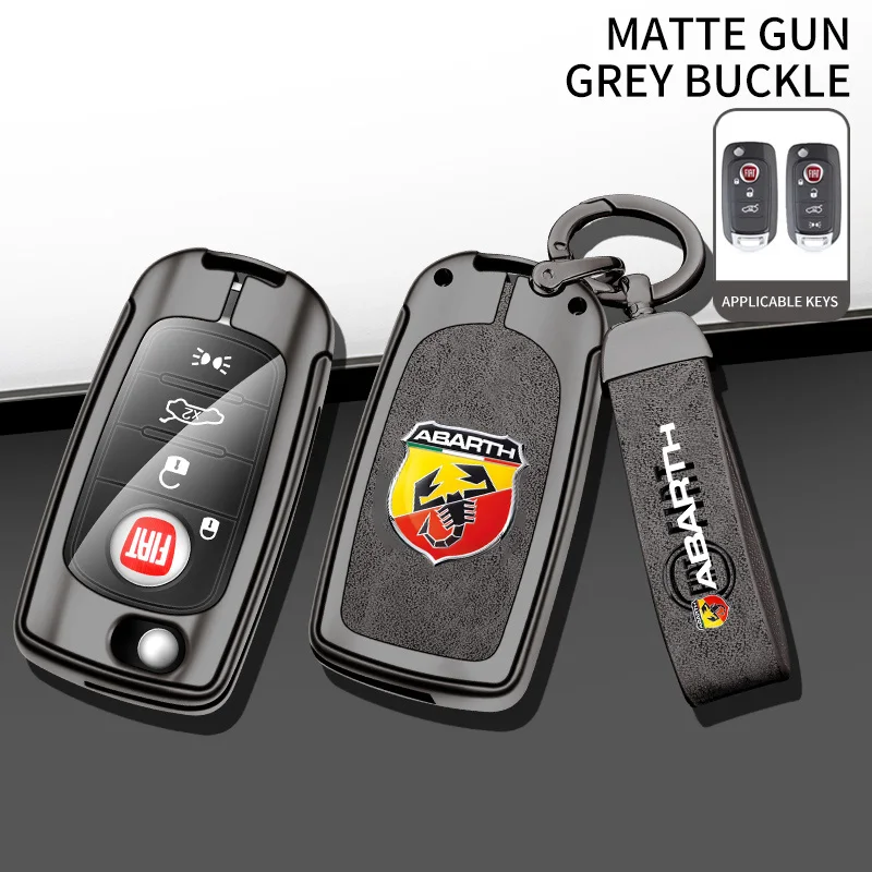 Zinc Alloy Car Smart Remote Key Case Cover Shell Protector For FIAT Tipo Toro Nuovo Freedom 500X Doblo Argo Grazie Accessories
