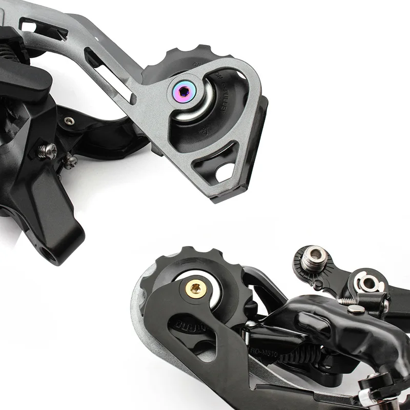

2PCS Rear Derailleur Pulley M5 Screws MTB Road Bike Jockey Wheel Titanium Alloy Bolts Bicycle Accessories tension wheel screw