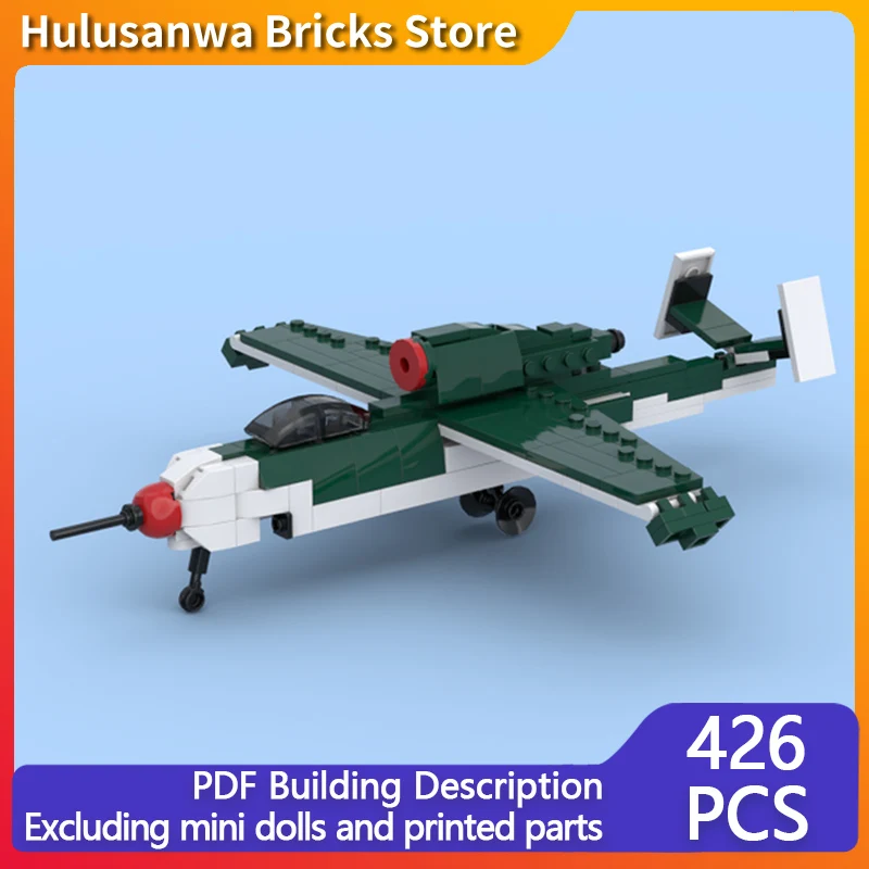 

He-162 Volksjäger Military Fighter Jets Model MOC Building Bricks War Equipment Modular Technology Gifts Children Toys Suit
