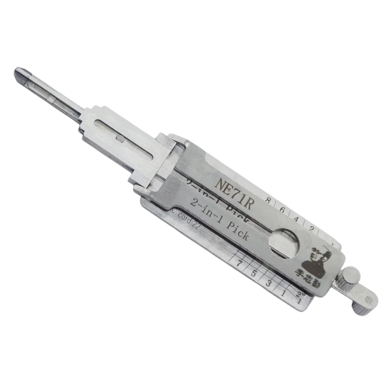 Lishi NE71R 2 in 1 Locksmith Tool Lock Pick & Decoder Flat Milling for Honda/Rover models
