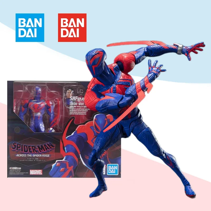 Bandai S.H.Figuarts SHF SPIDER MAN 2099 ACROSS THE SPIDER VERSE Full Action Anime Figure Model Kit Finished Toy Gift for Kids