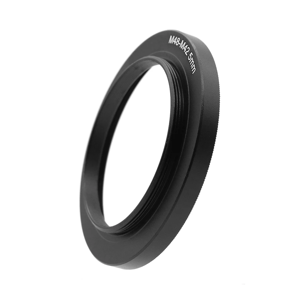 M48 to M42 Telescope Adapter Ring, M48x0.75 Female to T2 M42x0.75 Male Thread, for DSLR Camera Astronomy Photography Accessories