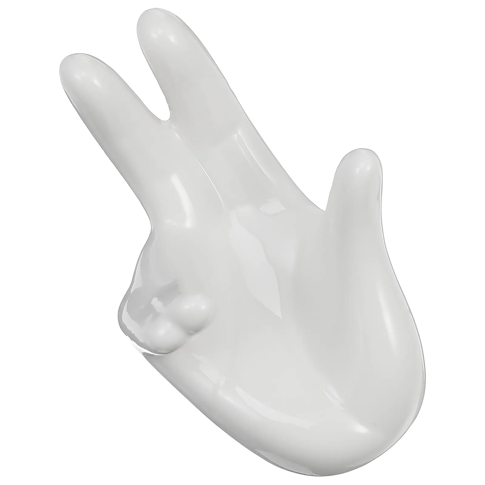 1Pcs Ceramics Hand Jewelry Holder Elegant Desktop Decoration Unique Photography Prop Stylish Home Ornament Jewelry Display Stand