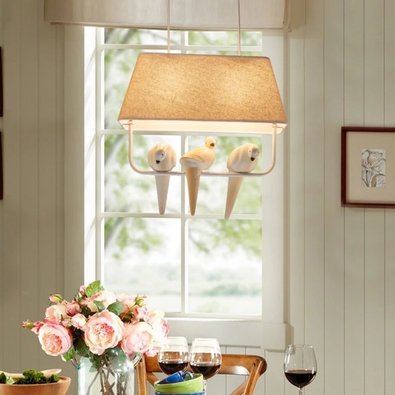 Modern Nordic minimalist art bird pendant lamp restaurant living room study room children's room lighting fixtures