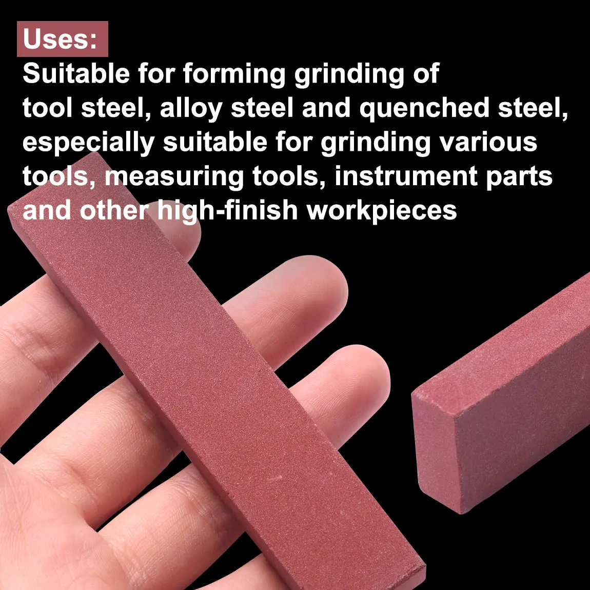 1pc Ruby Sharpening Stone Knife Polishing Oil Stone 320# Grit Whetstone Grindstone  100*20*10mm