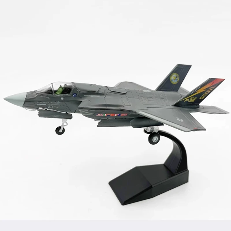 

Diecast 1:72 Scale American F-35B F35 Lightning II fighter Alloy Finished aircraft Simulation Model Souvenir Gifts For Adult Boy