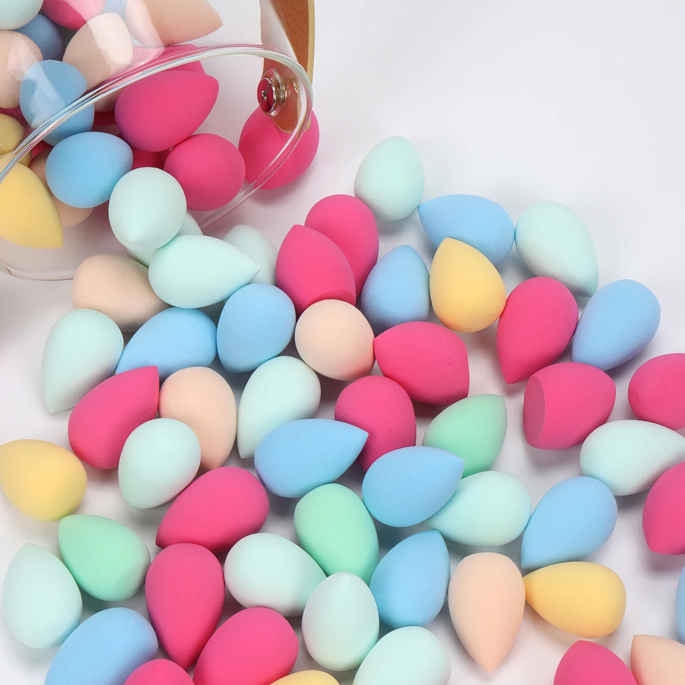 10/20/30/50/100Pcs Mini Makeup Sponge, Expands When Exposed to Water, Suitable for All Skin Types