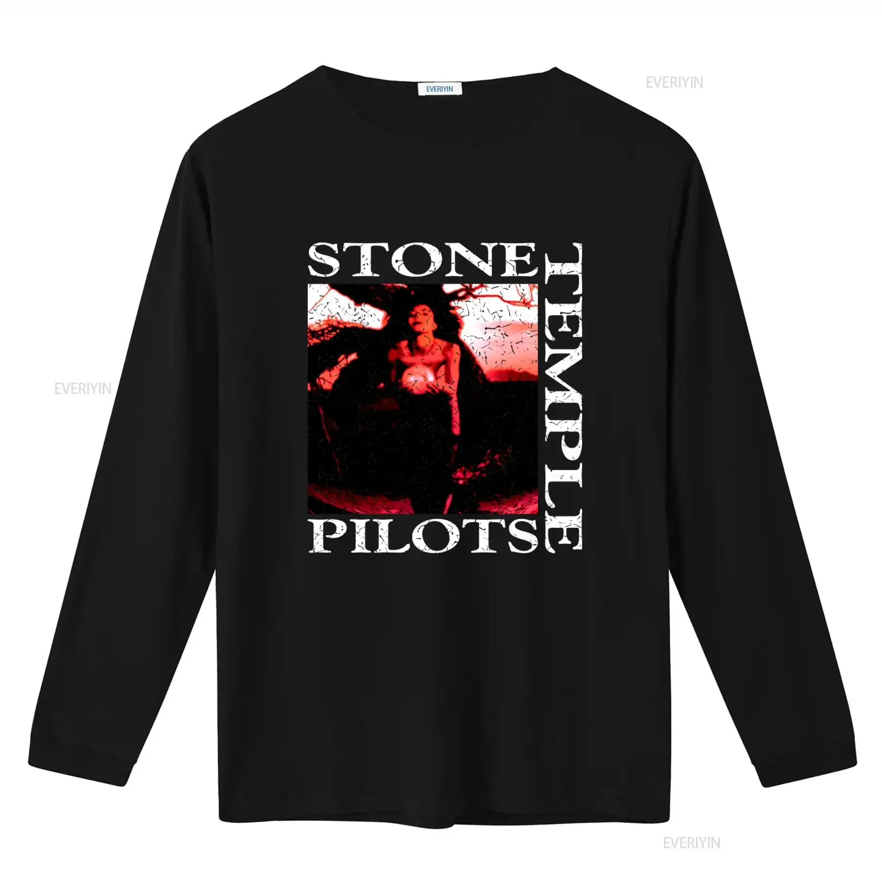 Stone Temple Pilots Core Tree Art Black Adult T shirt Rock Band Design vintage Washed graphic Versatile Soft homme Casual