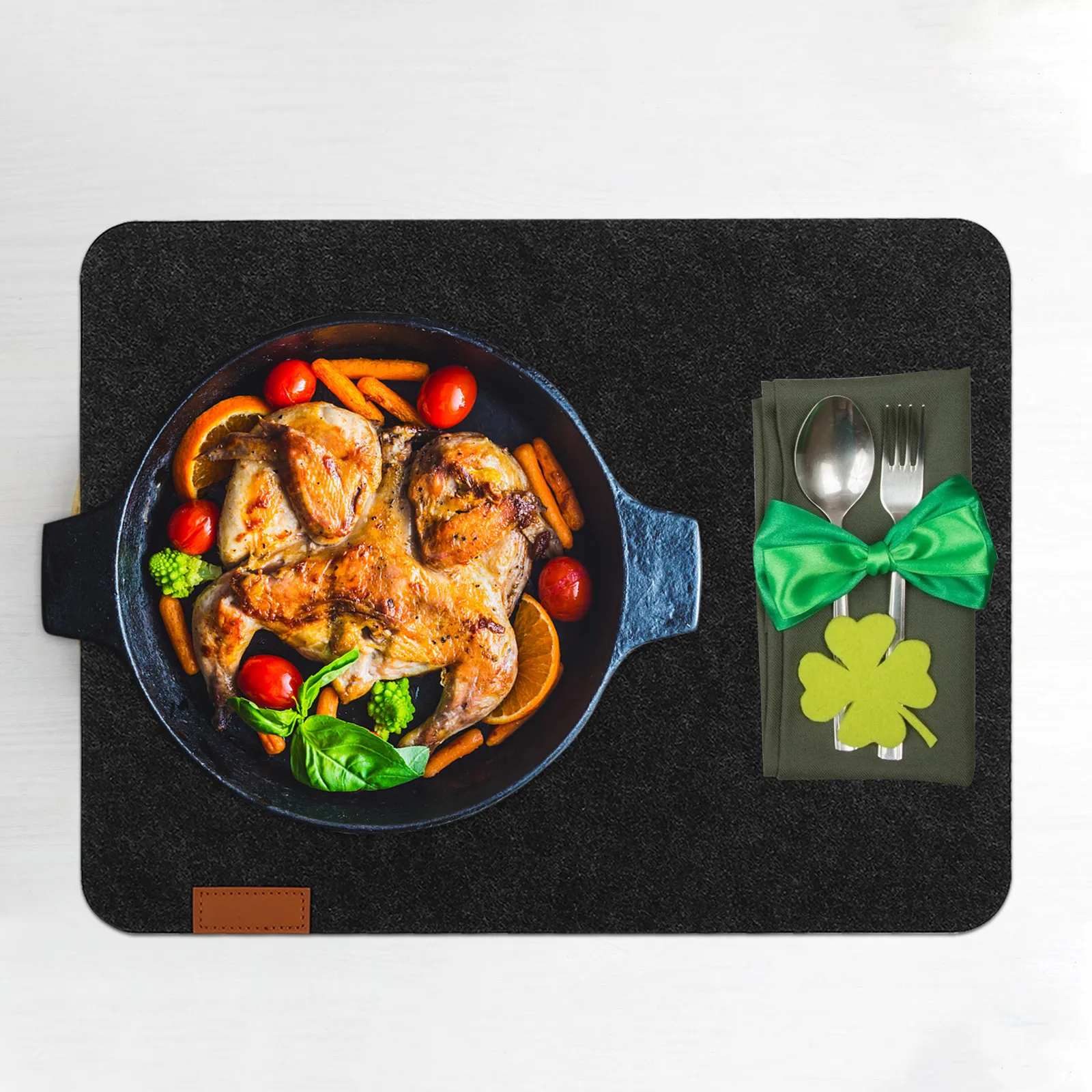 2Sets Elegant Heat Resistant Coaster Placemat Set Firm Non Breakable Table Placemat for Scene Arrangement Home Decor Drink Cup