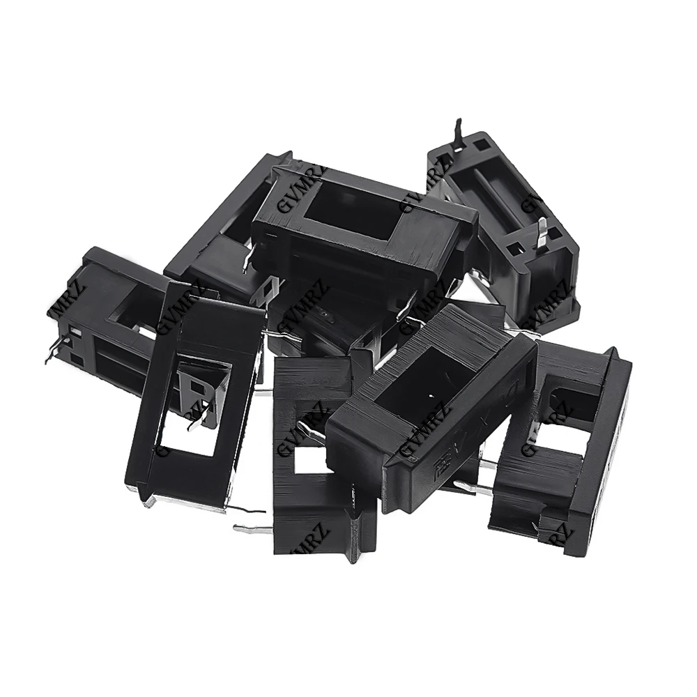 10PCS/lot BLX-A 5X20 5*20MM BLACK GLASS FUSE HOLDER 5*20 Insurance Tube Socket Fuseholder PCB BOARD for 5X20MM Fuse