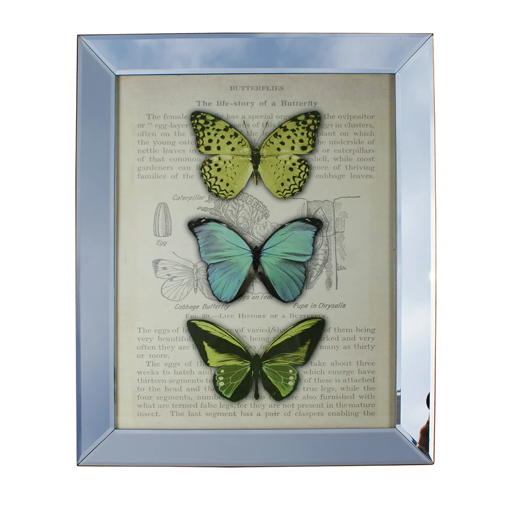 

Luxury mirrored picture frame 16x20 large size photo frame display picture frame