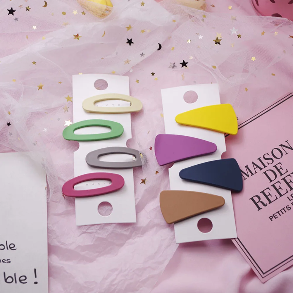 

12pcs Candy Color Barrettes Creative Hair Clip Delicate Hairpin Adorable Women Girls Party Hair Pins Chic Simple Designhair Pins