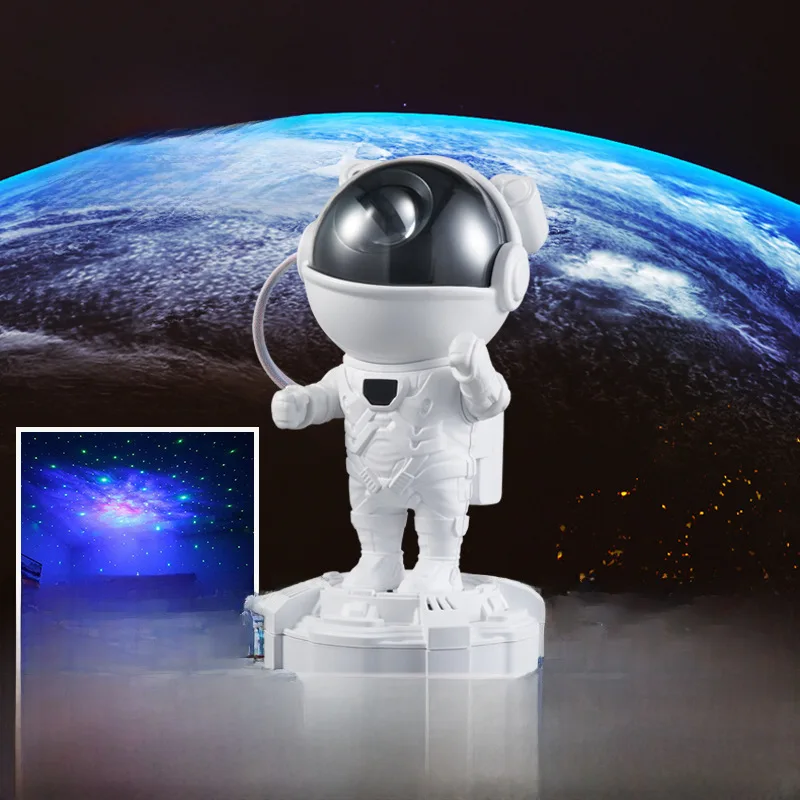 

2024New Astronaut Light Projection Lamp BedsideLEDGlowing Speaker XINGX Laser Ambience Light