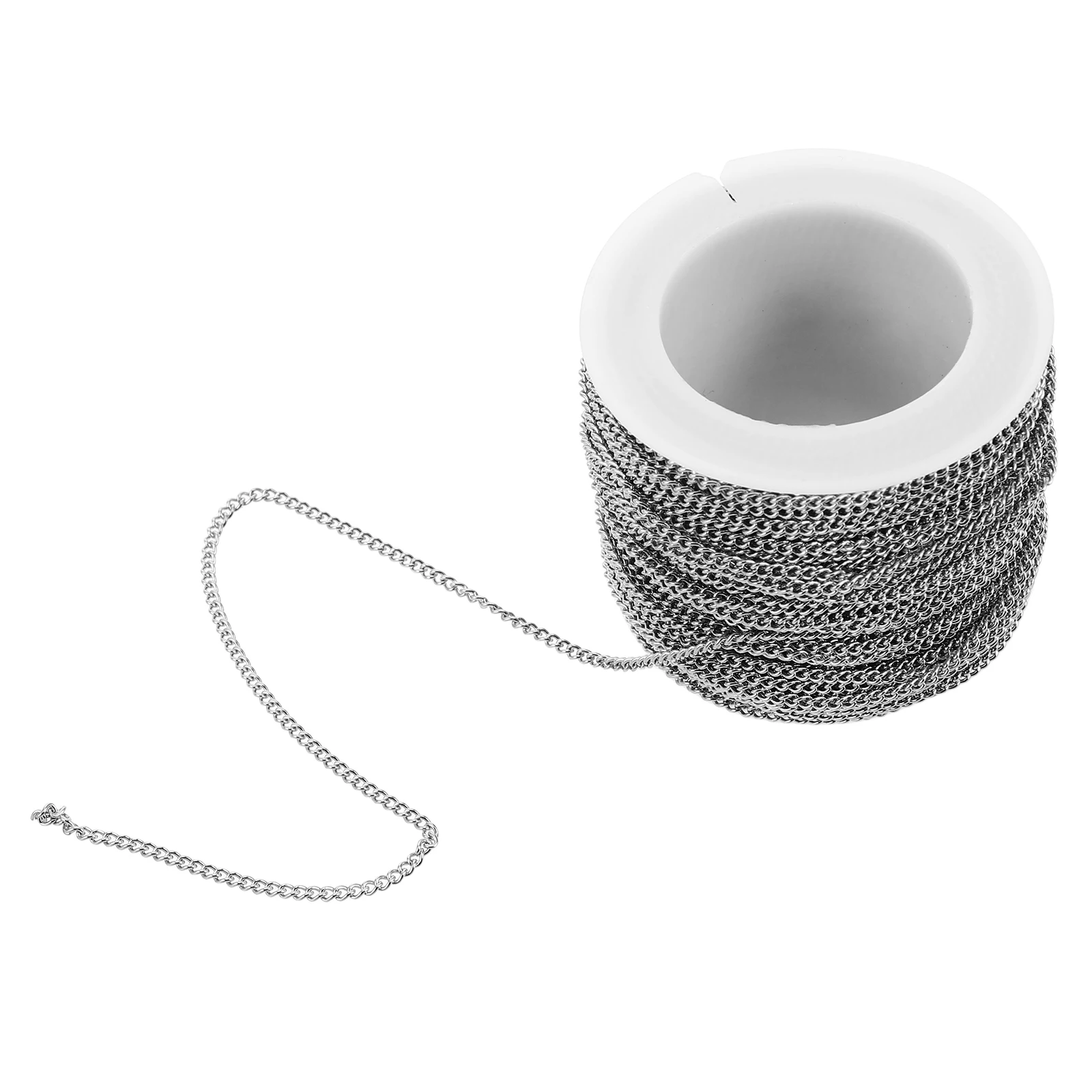 

Stainless Steel Necklace Chains Bulk 05 Side Chain Accessories Jewelry Diy Bracelet Making Adjustable Durable Lightweight Metal
