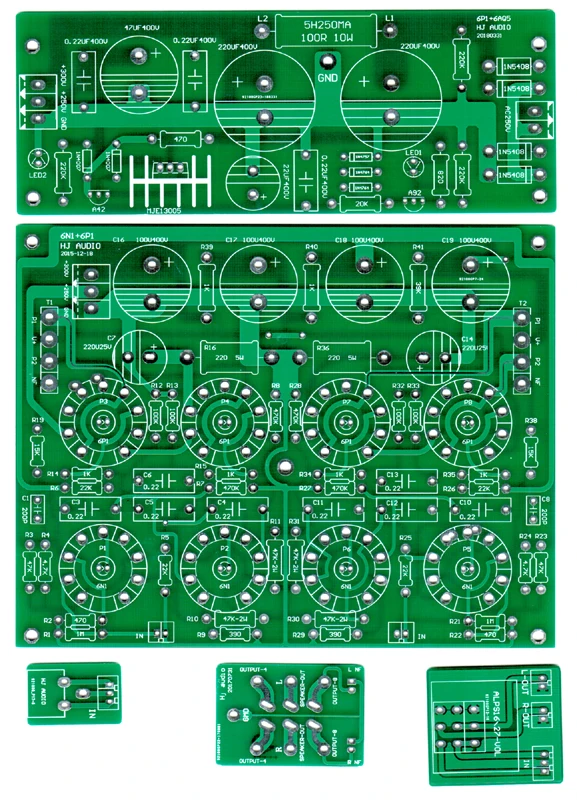 

Huaji audio tube bile machine amplifier ST-6P1PP 2*10W push-pull merge machine PCB circuit board