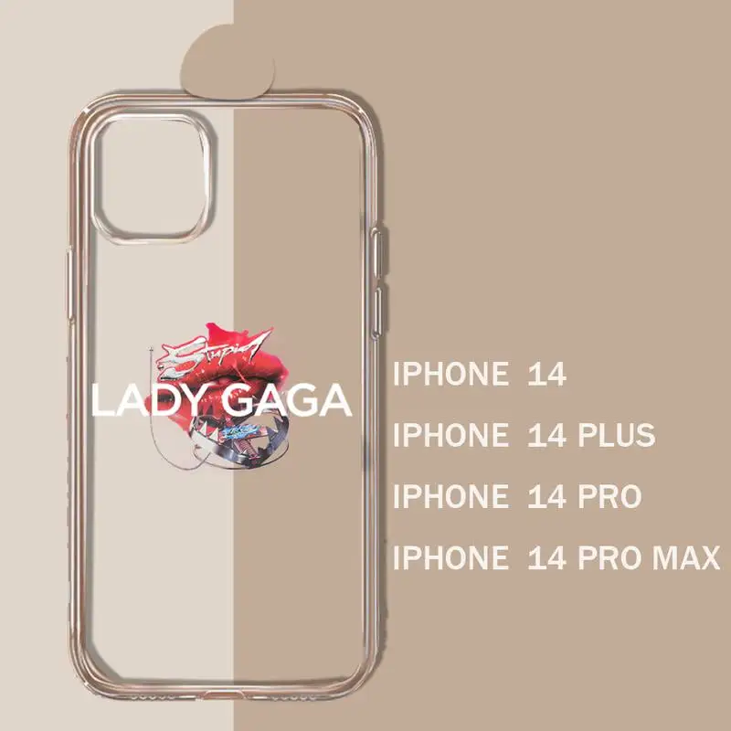 Lady Gaga Chromatica Phone Case Transparent soft For iphone 11 13 12 14 15 pro max mini plus