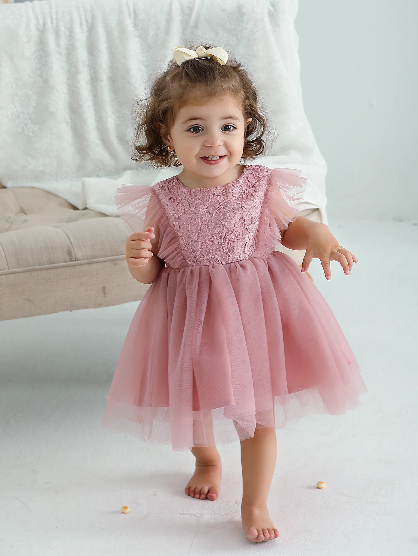 Baby Girl Party Frock Designs Elegant Baby Girl Birthday Party Dress For Kids1-2 Years