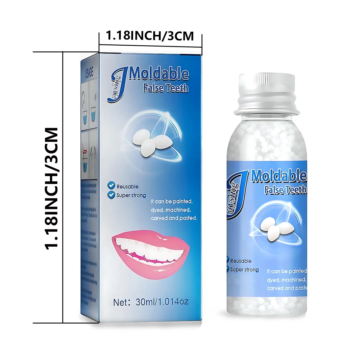30ml Temporary Tooth Repair Moldable Teeth And Gaps False Tooth Solid Gel Adhesive Fake Teeth Beauty Tool Dental Supplies