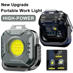 Multifunctional Portable Work Light 500LM 6 Lighting Modes Powerful Camping Lamp USB Rechargeable Survival Alarm LED Flashlight