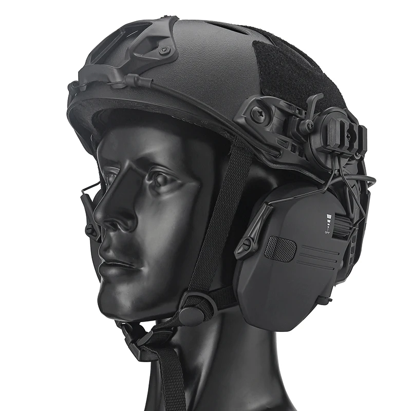 

Active Helmet Mounted Earmuffs For Shooting Electronic Hearing Protection Ear Protect Noise Reduction Active Hunting Headphone