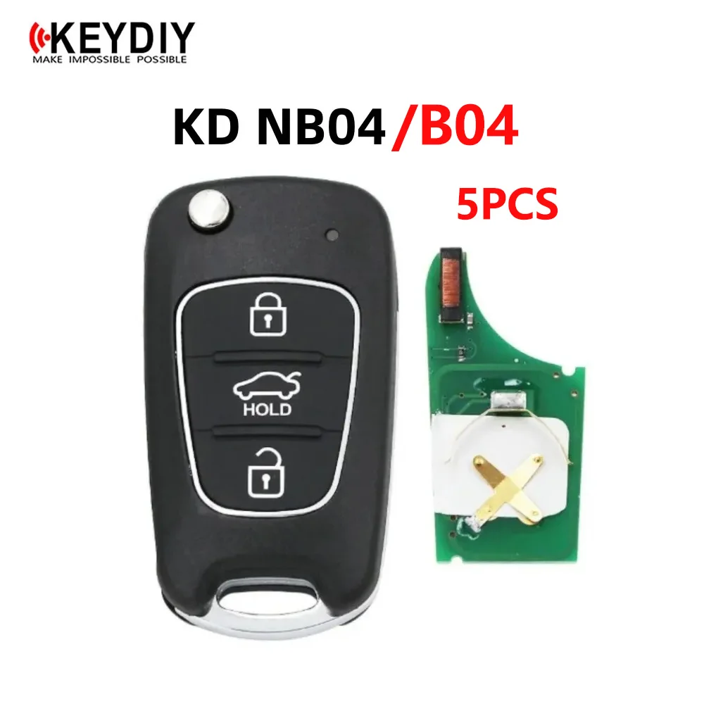 

5 шт. KEYDIY B Series B04 3-кнопочный универсальный пульт дистанционного управления KD NB04 NB серии для KD-X2 KD900 Mini KD URG200 KD-MAX