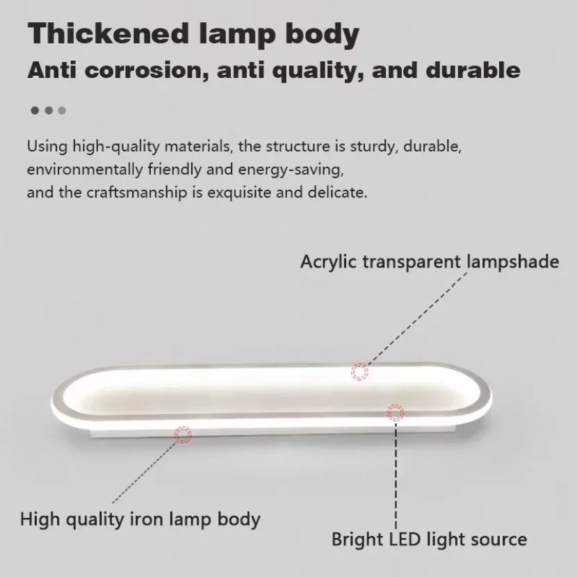 북유럽 LED 천장 조명, 원격 조광 직사각형 통로 조명, 거실 침실 발코니 홈 장식 조명