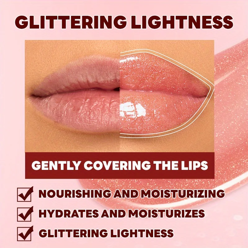 Plump and sparkling pearlescent lip gloss Delicate moisturizing and moisturizing easy to color Dudu lip gloss